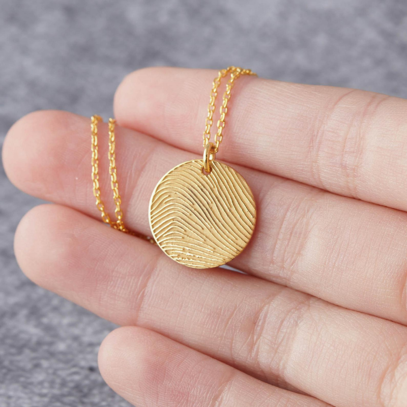 Round Fingerprint Necklace - Lollimix 