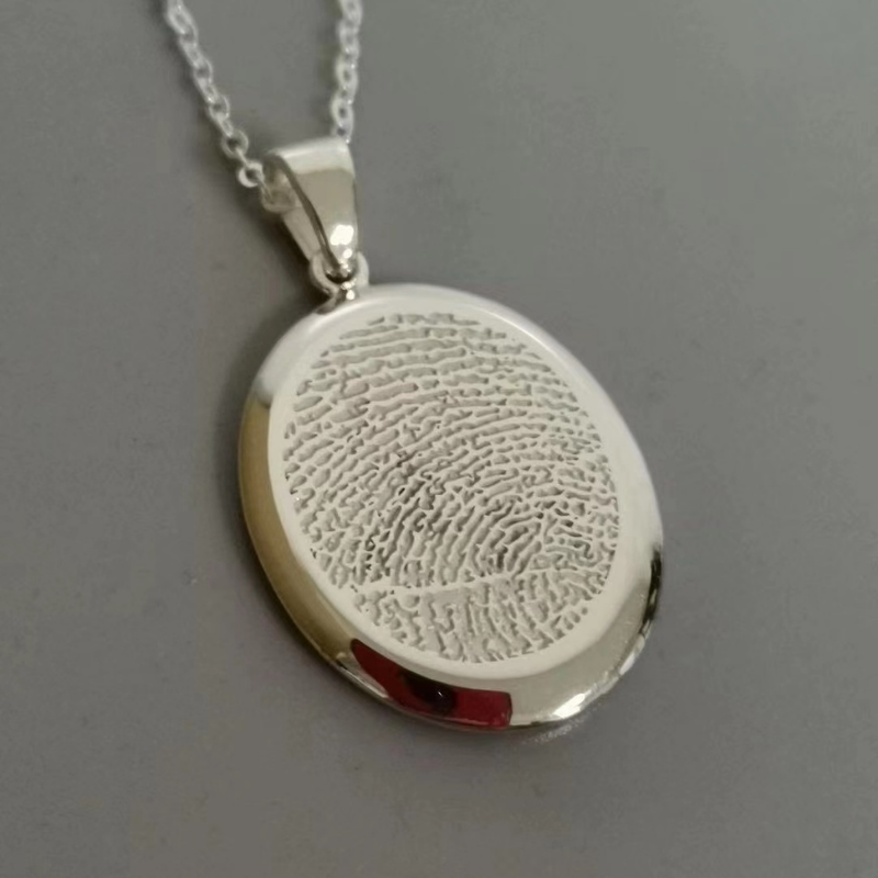 Engraved Fingerprint Necklace - Lollimix 