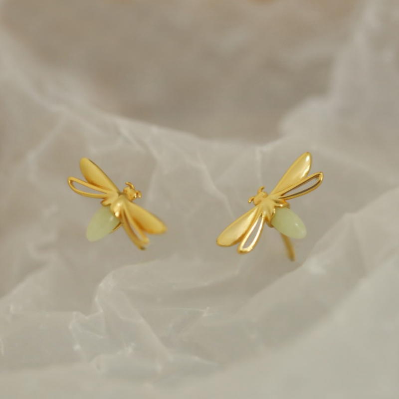 Glow In The Dark Firefly Stud Earrings - Lollimix 