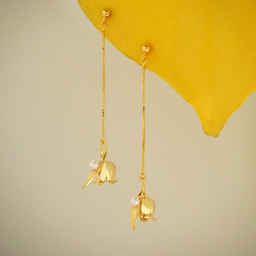 Lily Of The Valley Dangle Earrings - Lollimix 