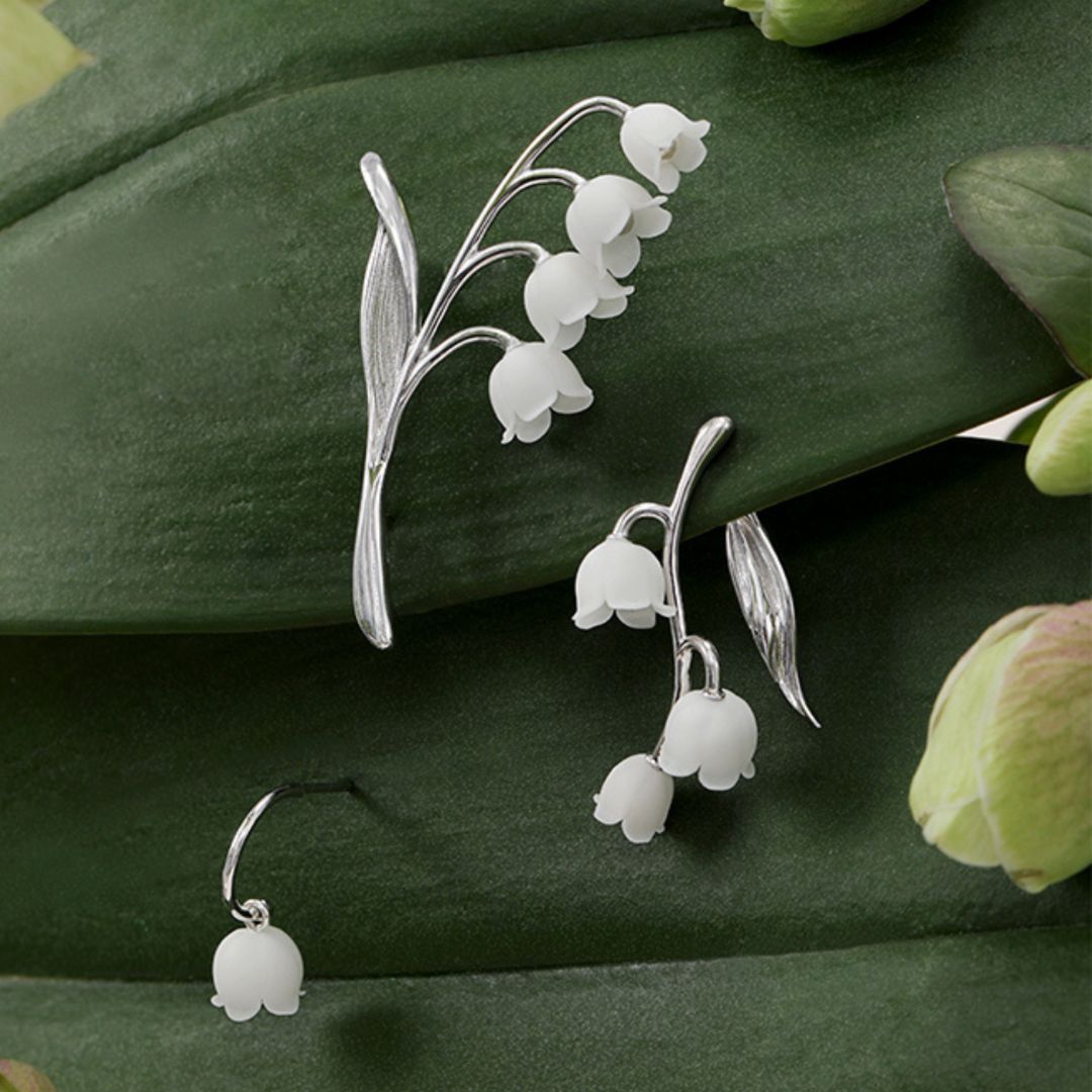 Silver Lily Of The Valley Cluster Earring - Lollimix 