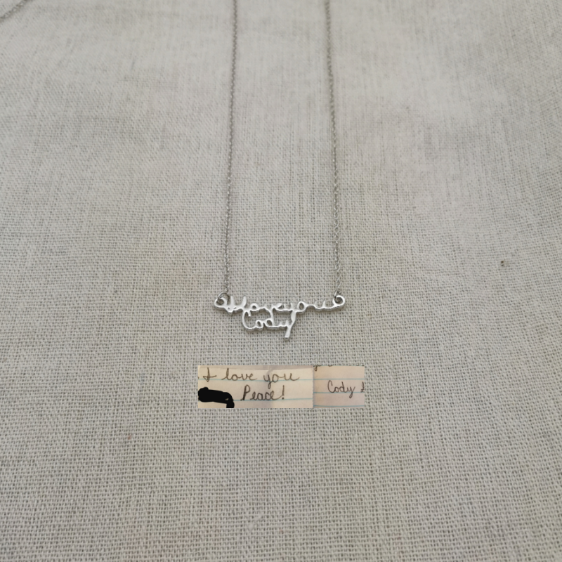 Personalized Handwriting Necklace - Lollimix 