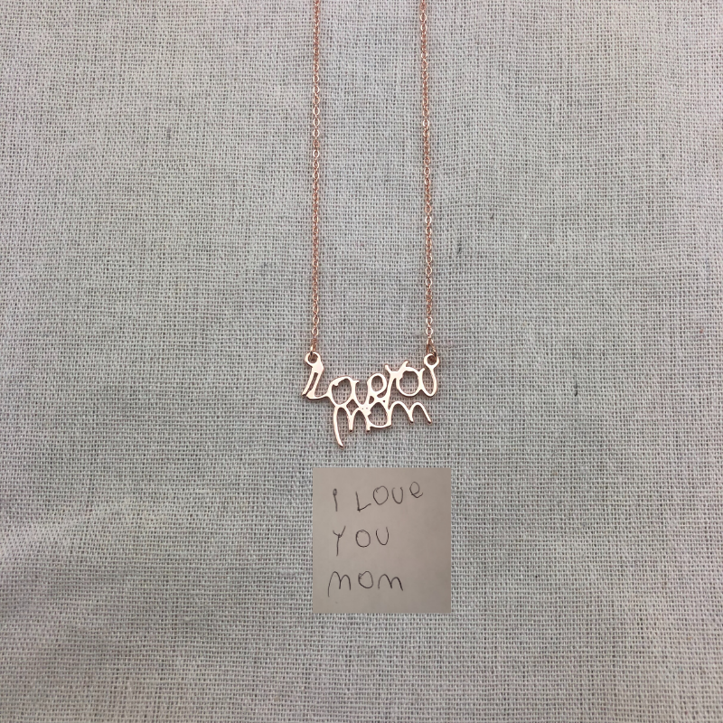 Personalized Handwriting Necklace - Lollimix 